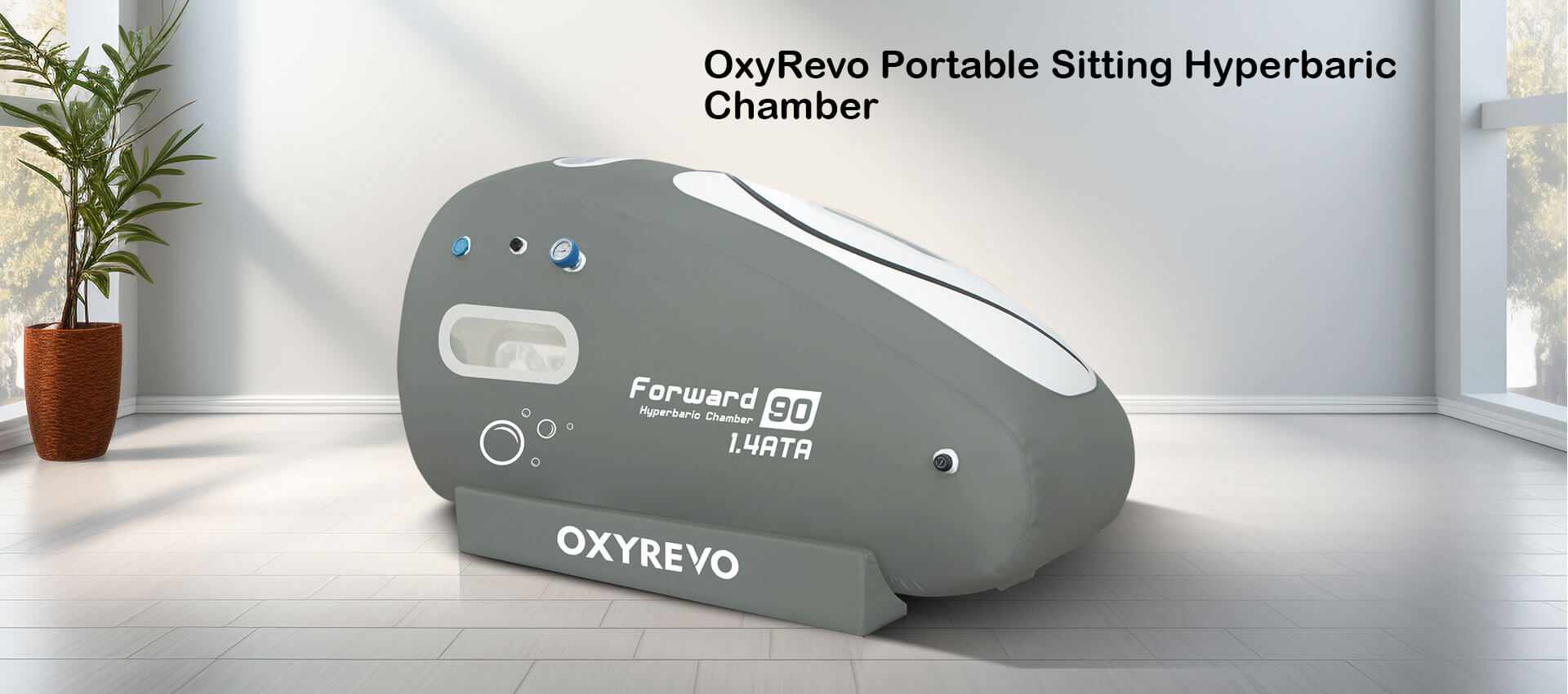 OxyRevo Portable Sitting Hyperbaric Chamber Forward90