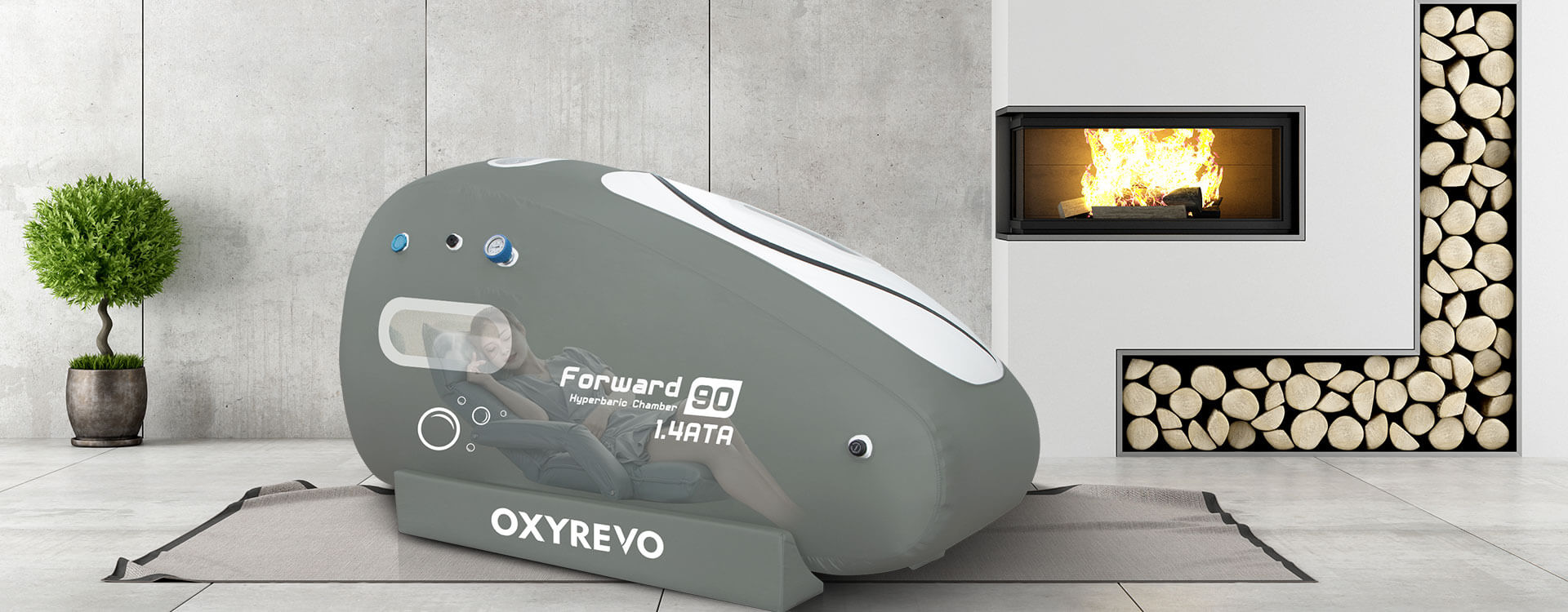 OxyRevo Forward90 Portable Sitting Hyperbaric Chamber