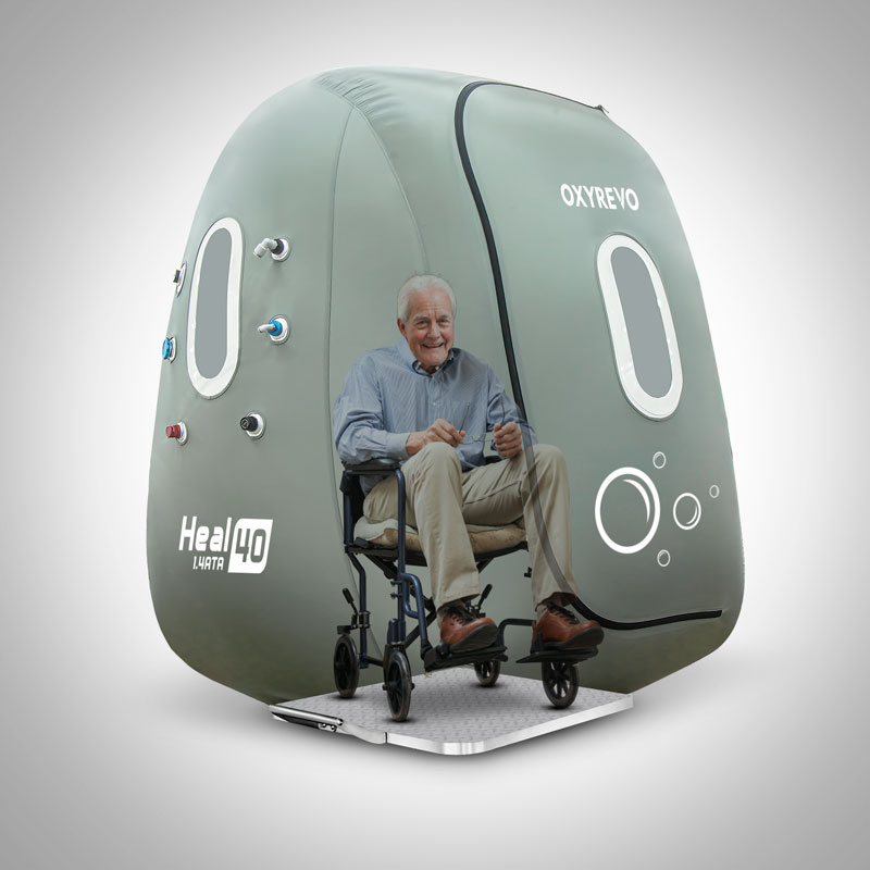 OxyRevo Heal40 Portable Wheelchair Hyperbaric Oxygen Chamber