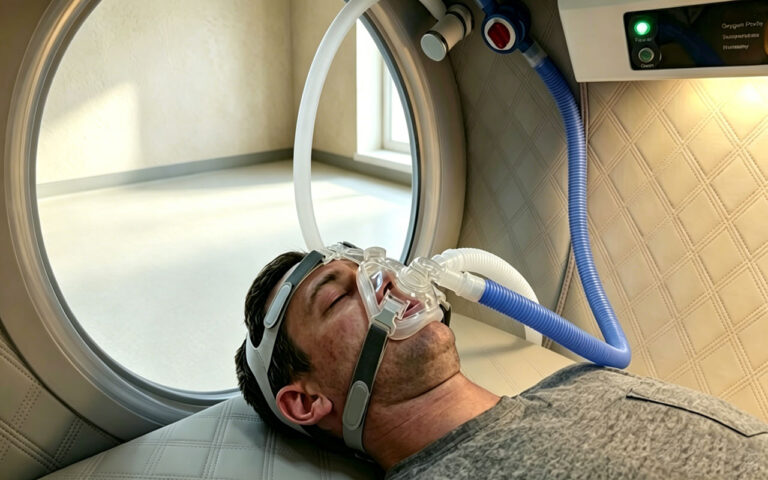 OXYREVO-Hard-Hyperbaric-Chamber-with-BIBS-Mask-Inside